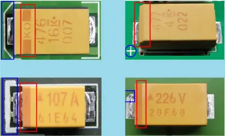 钽电容色带对应正极